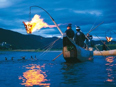 長良川の夏の風物詩“鵜飼”