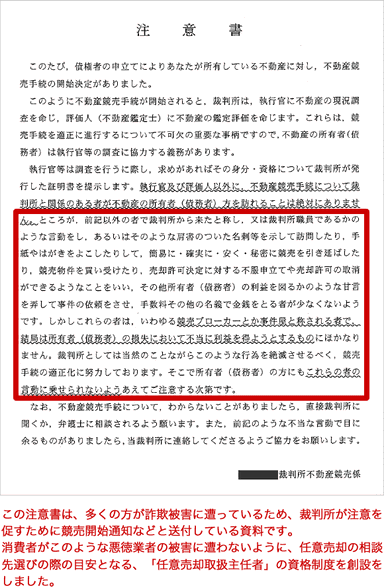 注意書