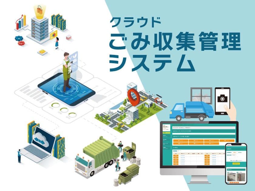 スマートフォンからの簡単操作で御社の業務効率UP！
GPSを利用したごみ収集管理システムの提供を開始