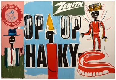 Jean-Michel Basquiat et Andy Warhol&#44; OP OP&#44; 1984　(C) Estate of Jean-Michel Basquiat Licensed by Artestar&#44;New York;(C) The Andy Warhol Foundation for the Visual Arts&#44; Inc. / Licensed by ADAGP&#44; Paris 20