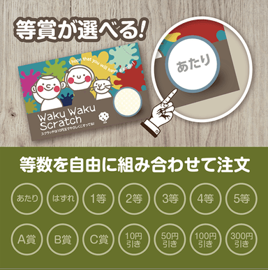 等賞が選べる！