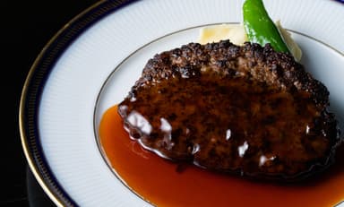 ランチメニュー「近江牛のハンバーグ」