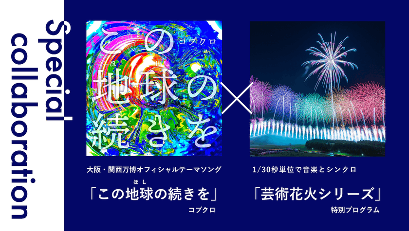 11月4日(士)開催の「大阪湾りんくう芸術花火2023」　
大阪・関西万博開催記念の特別企画を発表！