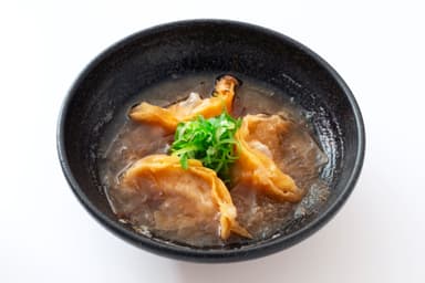 揚げ出し海老スープ餃子写真