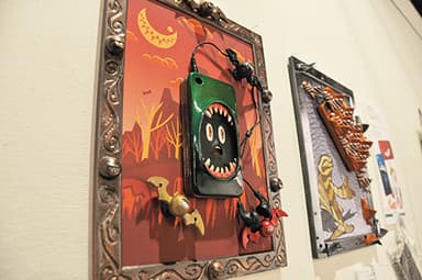 iPhoneケース作品展示