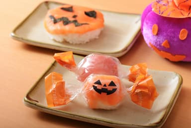 ハロウィン特製押し寿司＆ハロウィン特製手まり寿司