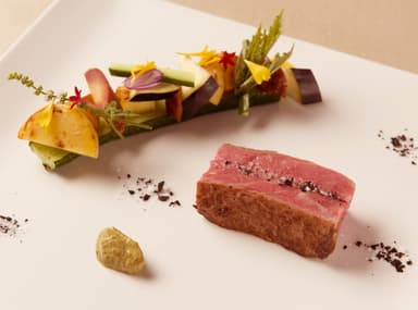 土佐あかうしサーロインの藁焼き