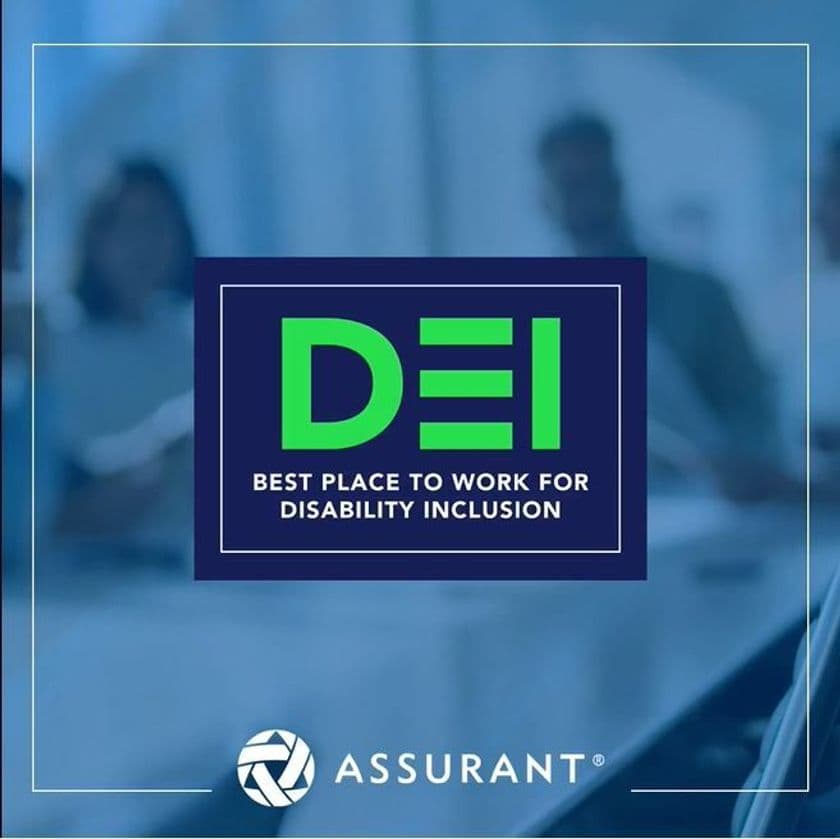 Assurant、Disability:INにより
「障がい者のインクルージョンにおいて最も働きやすい会社」に認定