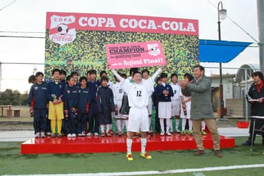 西日本地区決勝へ勝ち進んだ田辺中学校サッカー部