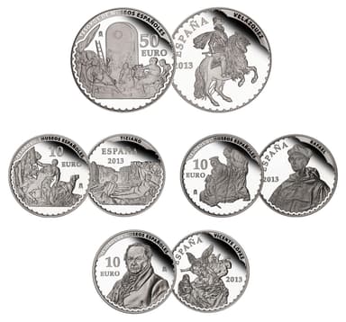 50ユーロ銀貨・10ユーロ銀貨各種