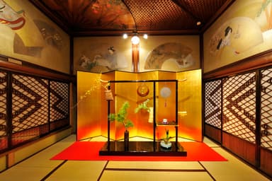 昨年度の出展の様子 古流松應会