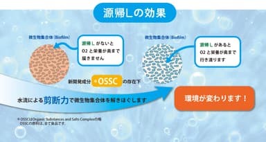 源帰の効果＊汚泥を解きほぐして改善