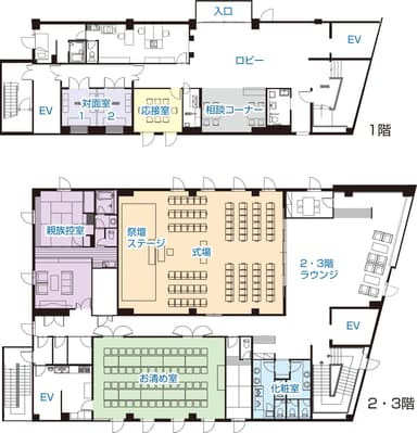 入間葬斎センター 平面図