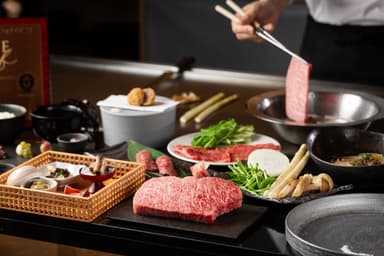 神戸牛の鉄板焼き会席コース