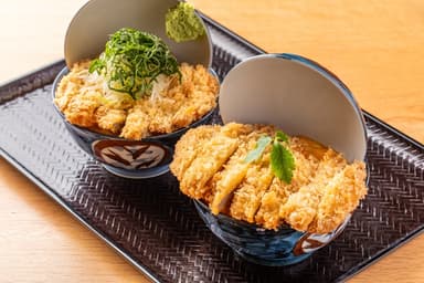 カツ玉丼・しそわさびカツ玉丼