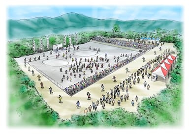 ３時間耐久　山伏修行駅伝　メイン会場イメージ