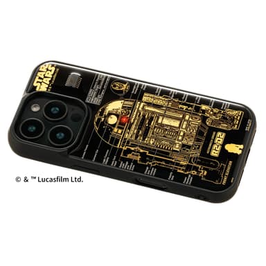 FLASH R2-D2 基板アート iPhone 16Pro ケース　ななめ