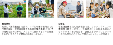 農園見学・試食会の様子