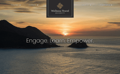 Wellness Travel Universityサイトトップイメージ