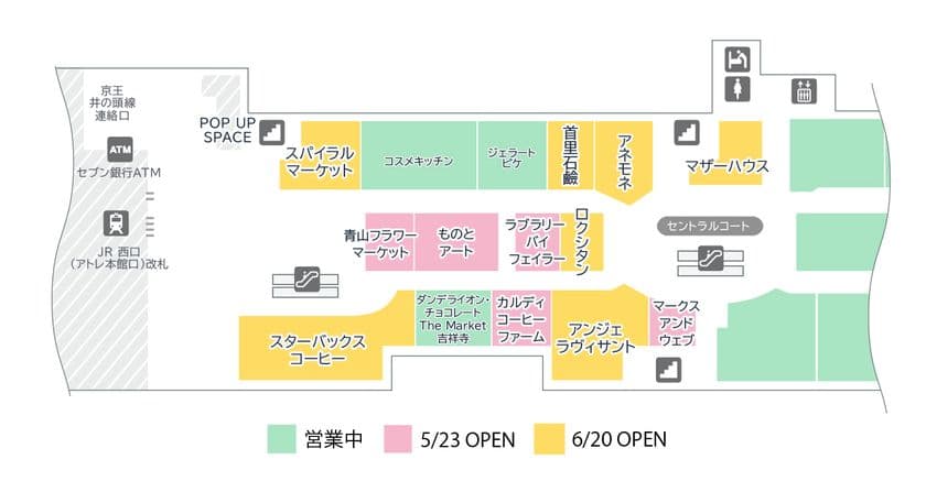 2025年6月20日(金)
『アトレ吉祥寺』本館2Fがグランドオープン！