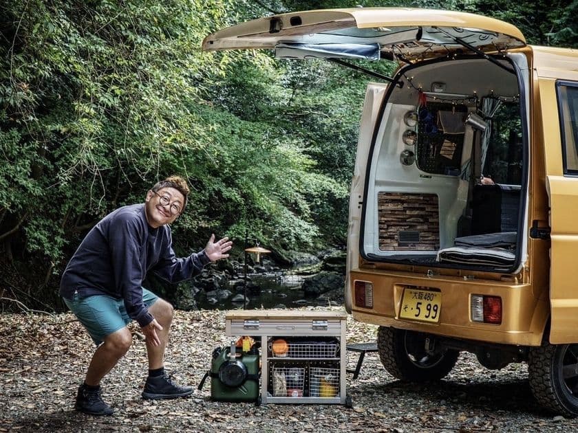 アウトドア業界初！車搭載型コンパクトシステムキッチン(第1弾)
「ハーミットクラブシステム78」5/1(木)本格発売