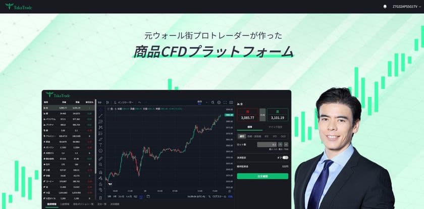 商品CFD取引サービス「TakaTrade」の提供を開始　
口座開設申し込みで70,000コインプレゼントキャンペーンも実施