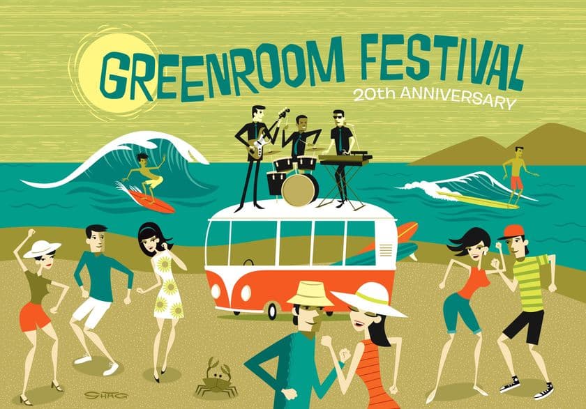ポップアートの巨匠 SHAGがGREENROOM FESTIVALで来日！
日本に向けたアートプロジェクト始動