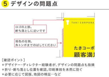 校正サービス例：(5)デザインの問題点