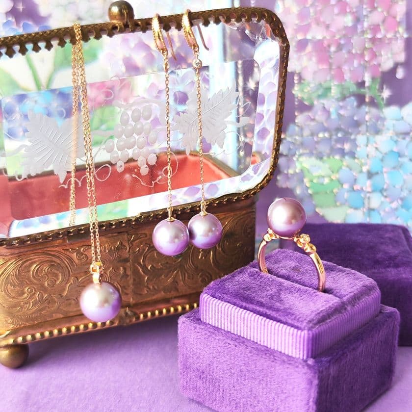 希少なパールを使用したパステルカラーの紫陽花ジュエリーを
Mico宝飾店より数量限定で発売
