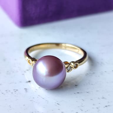 紫陽花パール リング