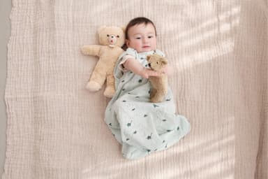 起床時も足元に余裕があり赤ちゃんが自由に動ける