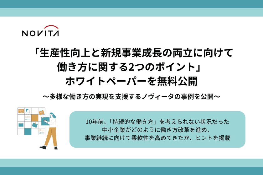 「生産性向上と新規事業成長の両立に向けて 
働き方に関する2つのポイント」ホワイトペーパーを無料公開