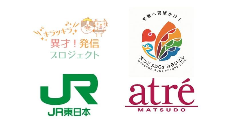 株式会社アキハマ・ブレーンズ・コミュニティー × 松戸市 ×
JR東日本　松戸駅・東京建設PMO × アトレ松戸
【キラッキラ 異才!発信プロジェクト】仮囲いアート第2弾
