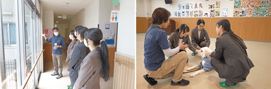東日本盲導犬協会による研修の様子