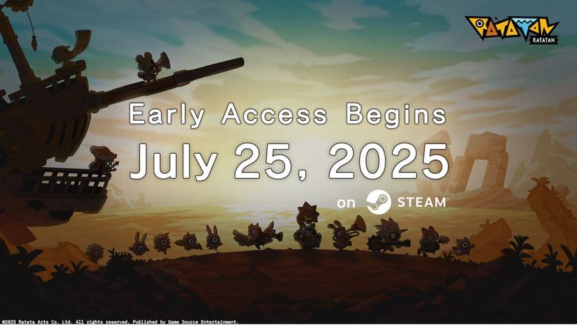 『ラタタン』(RATATAN)　
7月25日よりSteamにてアーリーアクセス配信！