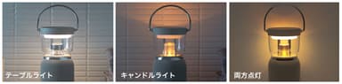 シーンで選べる2つのライト