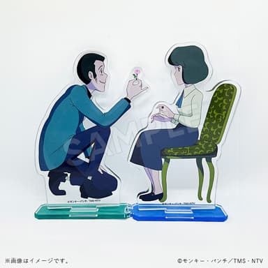 45周年記念描き下ろしアクリルスタンド　組み立てイメージ