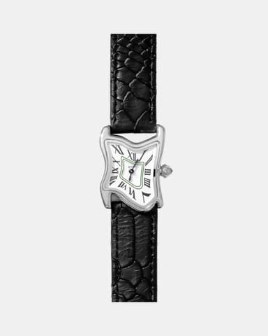 Small Silver White Black