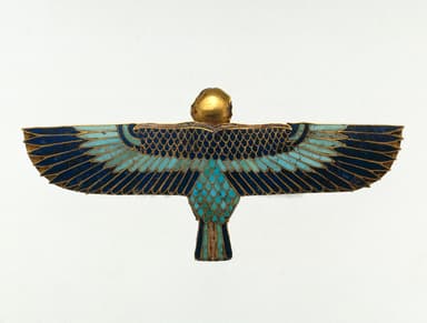 《人頭の鳥で表されるバーの護符》おそらく前305～前30年　ブルックリン博物館蔵　Photo：Brooklyn Museum
