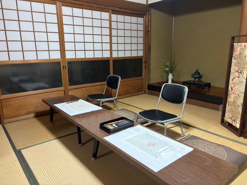 自然豊かな境内を眺めながら写経体験　
6月23・24から定期開催