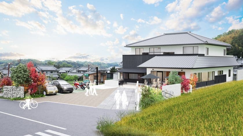 世界遺産登録を目指す“日本のはじまりの地”明日香村に
石舞台古墳を望む宿「ブランシエラ 石舞台 テラス」が誕生!
7月24日グランドオープン／6月19日より予約販売開始