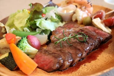淡路牛のステーキプレート(VIP席)