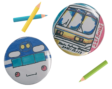 MOMOテラス×京都鉄道博物館缶バッジ作り
