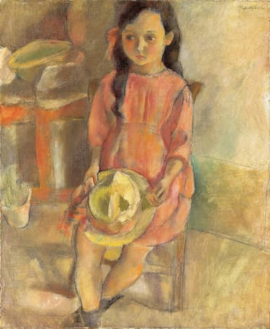 ジュール・パスキン《帽子を持つ少女》1924年　公益財団法人諸橋近代美術館