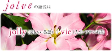 jolveの語源は「楽しい」「人生」