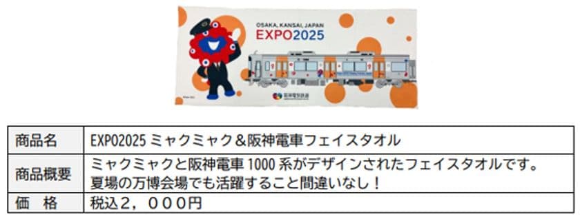 大好評の阪神電車とミャクミャクのコラボ商品
第二弾を発売いたします！！