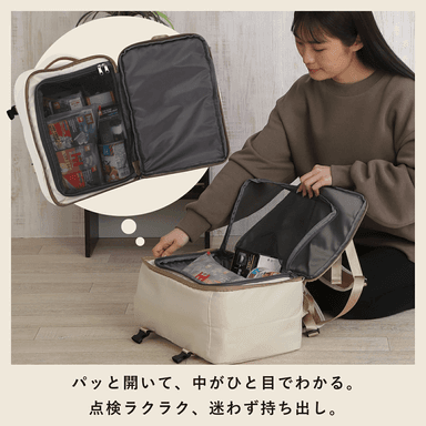 キャビンバッグタイプの開閉