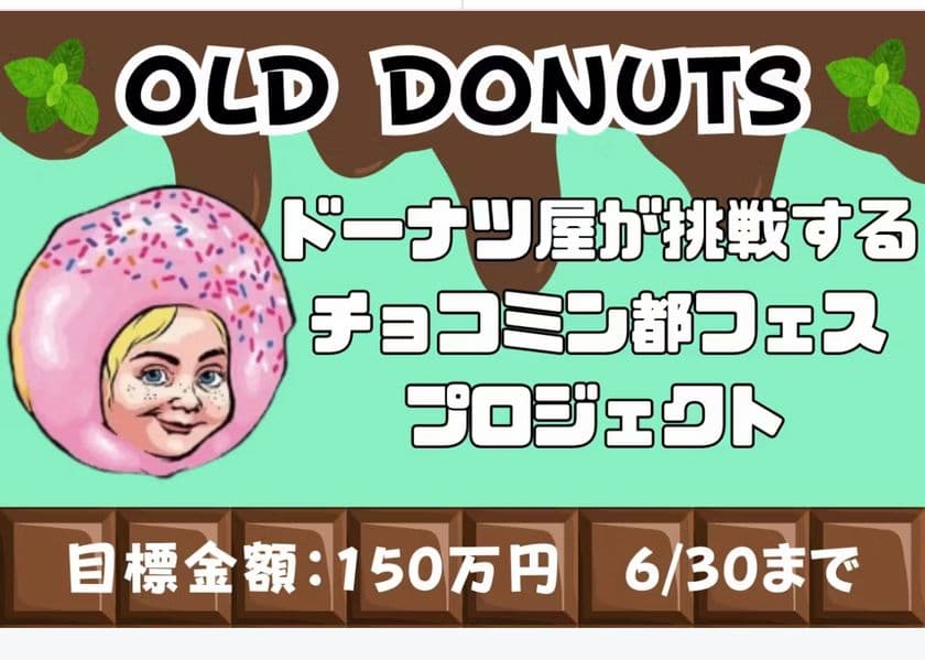 ドーナツ屋が挑戦する「チョコミン都」イベント開催に向けた
クラウドファンディングを6月30日(月)まで実施！
