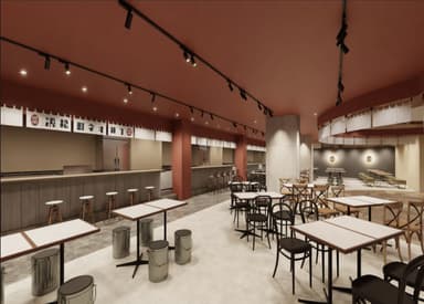 浜松町ネオ横丁内 「キムカツ はなれ」店舗内観