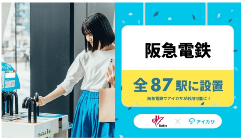 全87駅で傘のシェアリングサービス
「アイカサ」を展開します
オリジナルの“マルーンカラー”の傘も配置！
